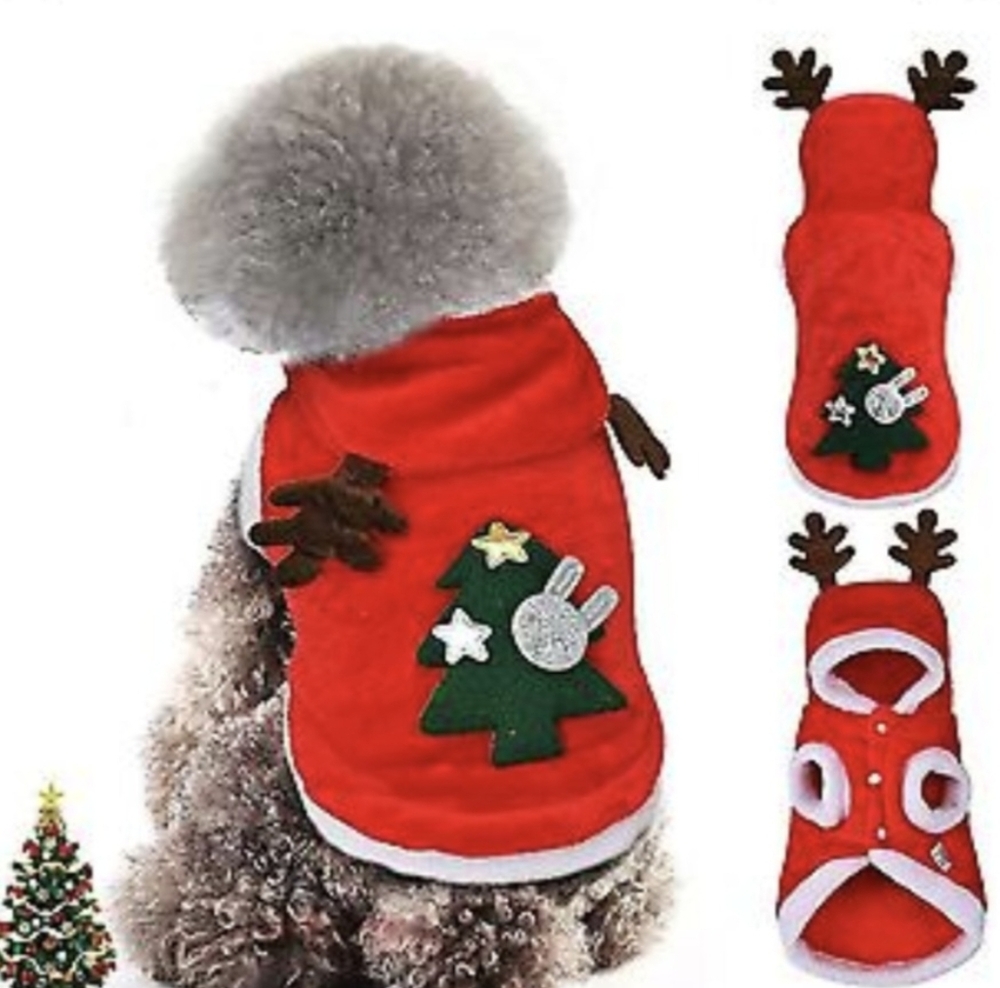 New! Pet Christmas Clothes Costume, Pet Clothes for Small Medium Dogs and Cats